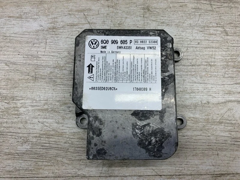 ЭБУ подушки безопасности VOLKSWAGEN CADDY 2004 6Q0909605AH ФУРГОН BCA