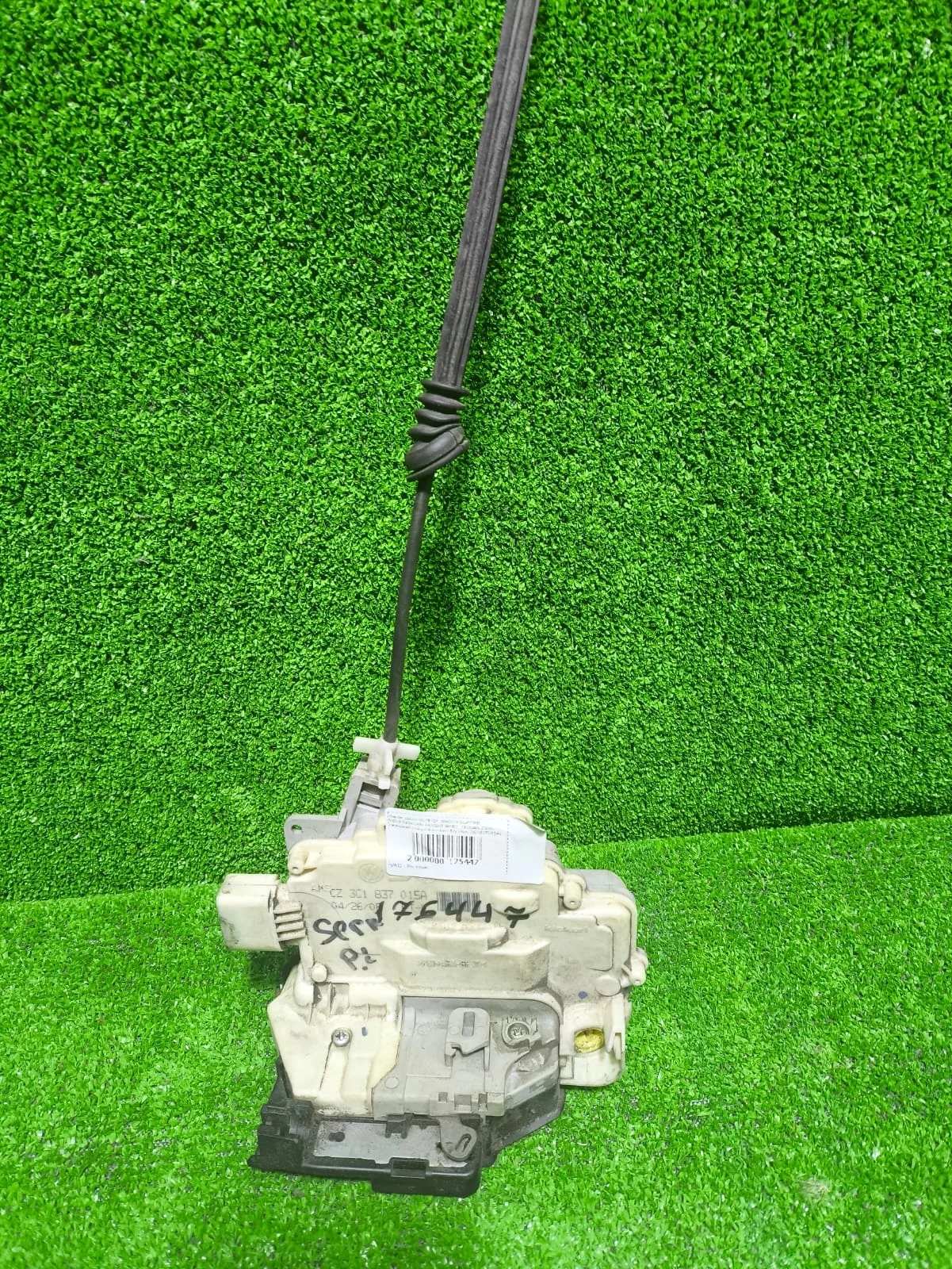 Замок двери AUDI Q7, SKODA SUPERB, VOLKSWAGEN PASSAT B6/B7, TIGUAN 2006- передней левый 9 контакт б/у Q7(2007-2015);PASSAT B6(2005-2010)