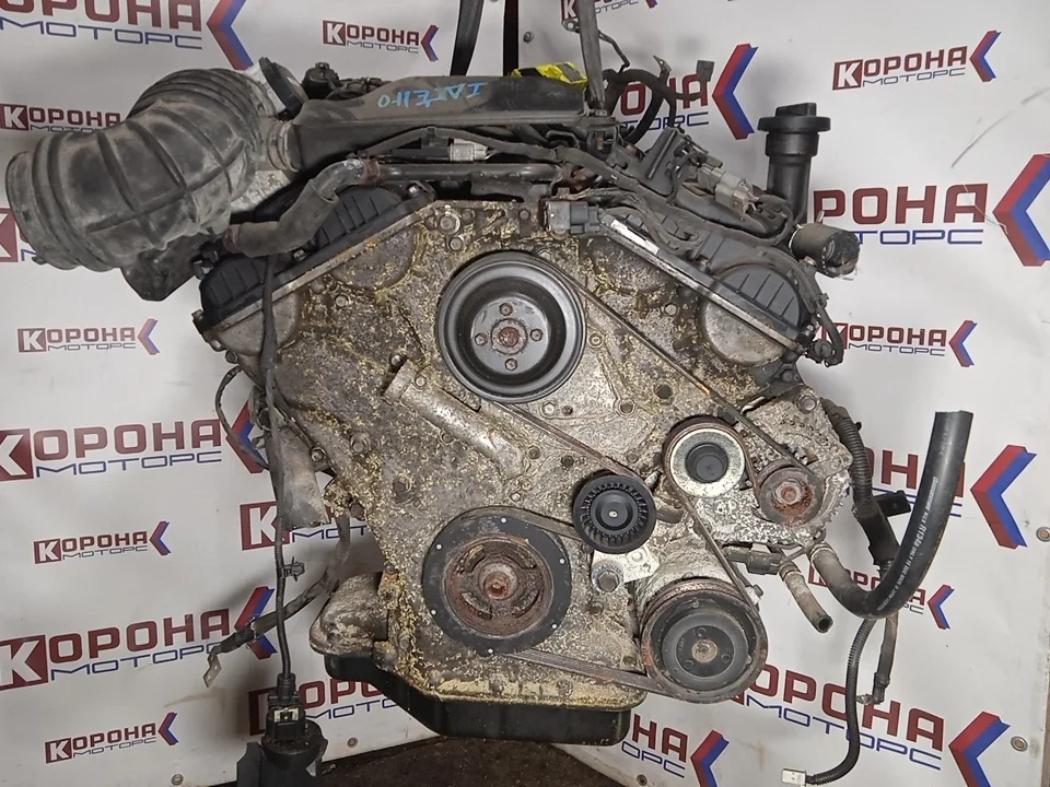 Двигатель в сборе G6DA Б/У в сборе с навеской 4 фазика продольная установка