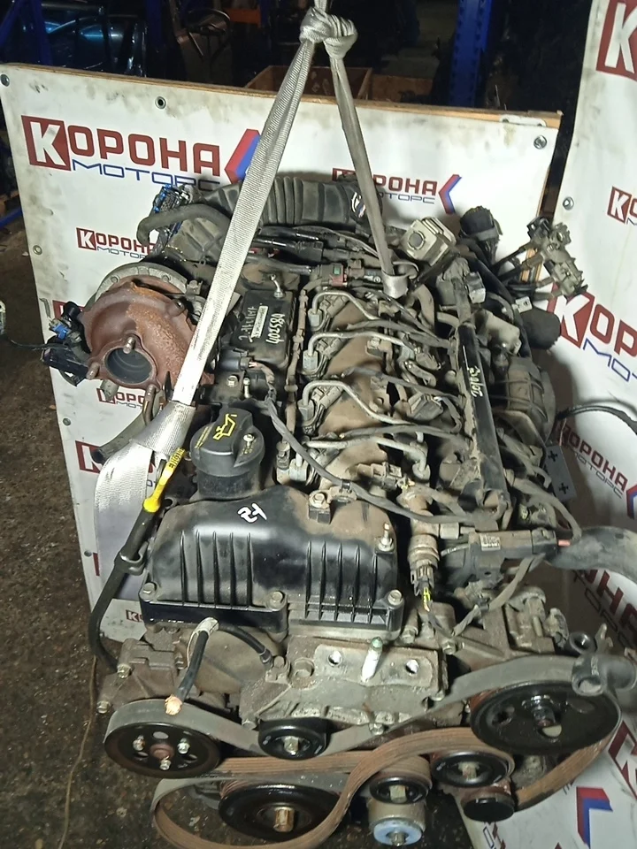 Двигатель в сборе D4HB Б/У Контрактный в сборе с навеской D4HBAH410109