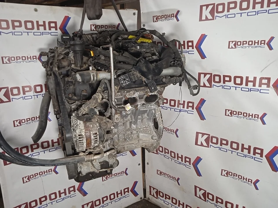 Двигатель в сборе G6DB Genesis Б/У Контрактный в сборе с навеской G6DBAS548162 продольная постановка ДВС