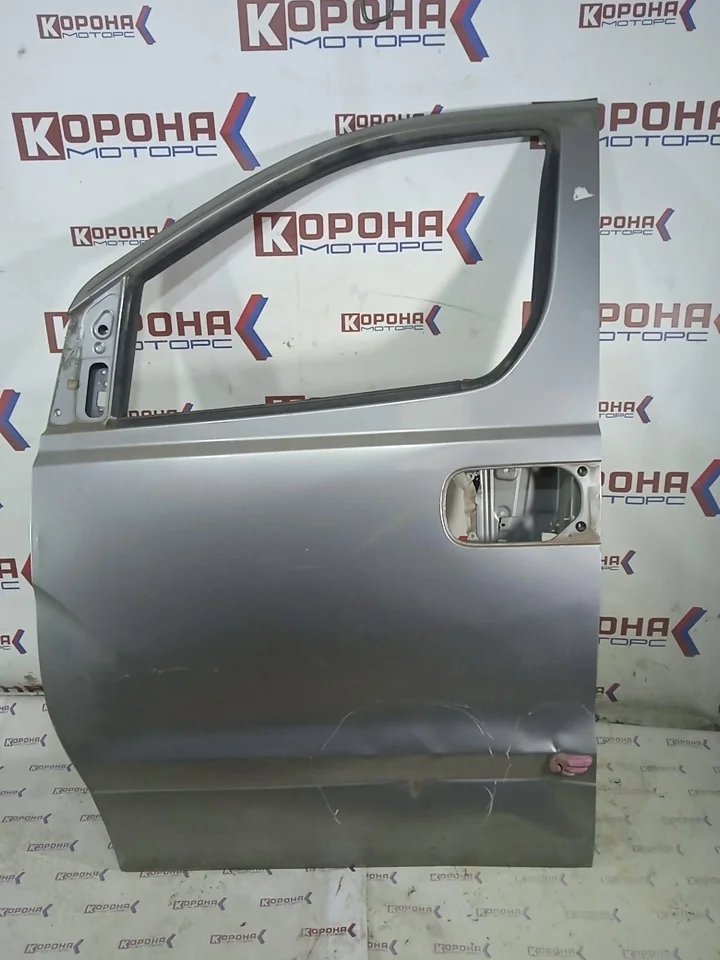 Дверь передняя левая 760034H000 (не под накладки) Б/У Сильные вмятины царапины