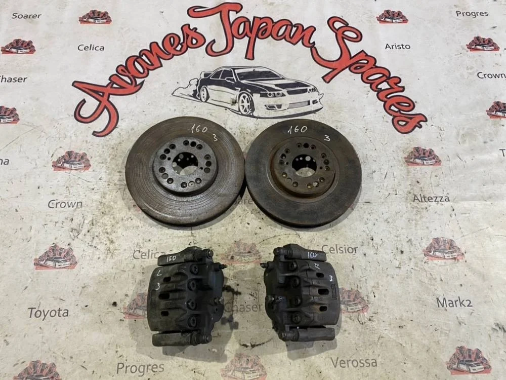 Тормозные диски с суппортами Lexus GS400 1999 4351230180 UZS160 1UZ-FE, переднее