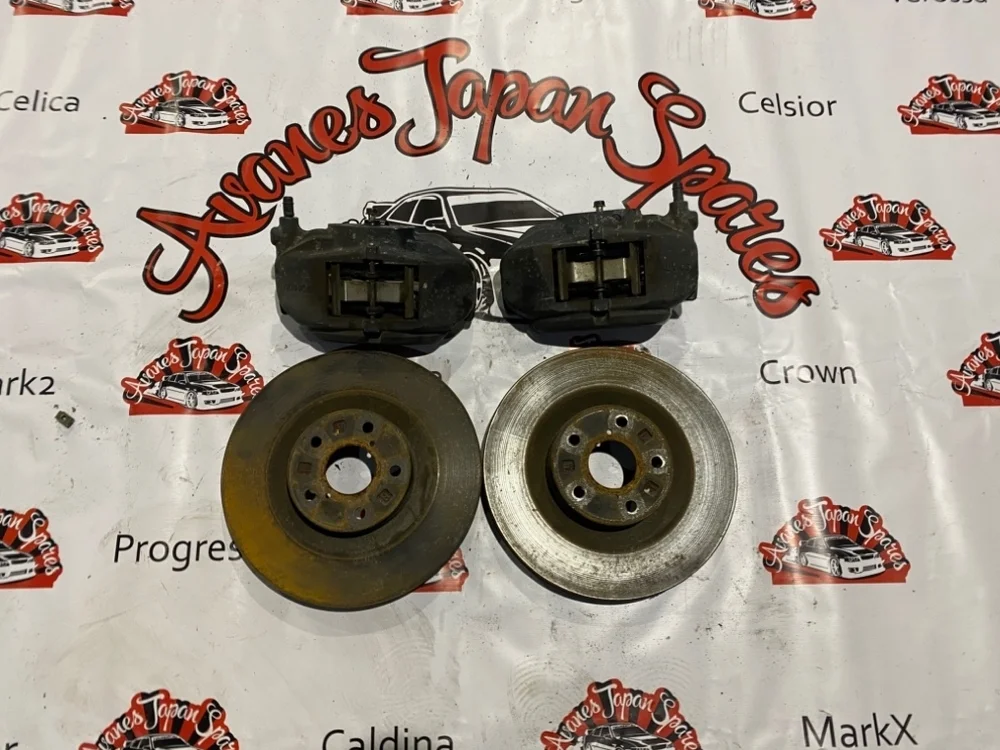 Тормозные диски с суппортами Toyota Crown 2006 4351230340 GRS184 2GR-FSE, переднее