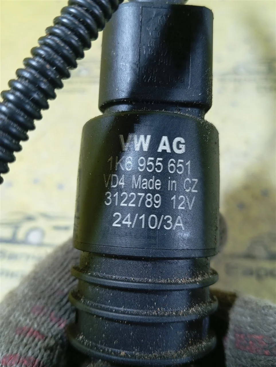 Моторчик стеклоомывателя Volkswagen Golf 6 1K6955651