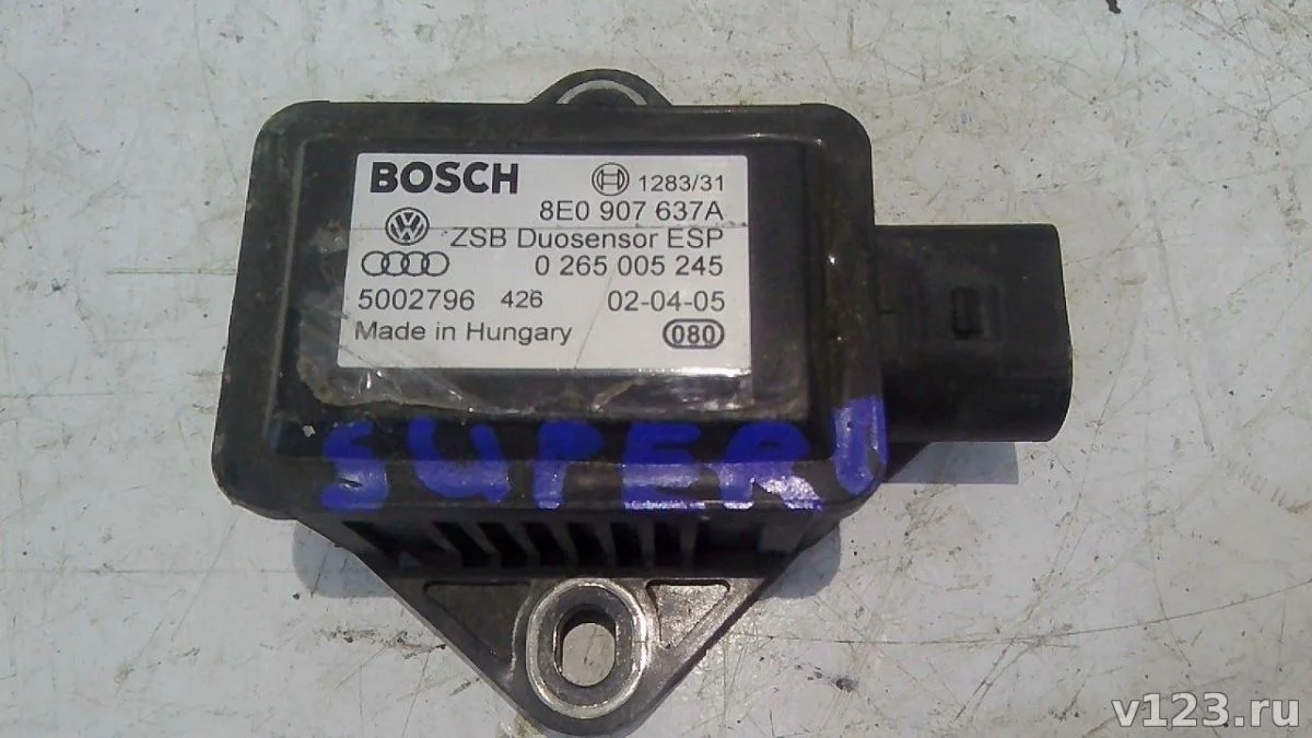 Датчик ускорения Skoda Superb I рестайлинг (2006—2008)