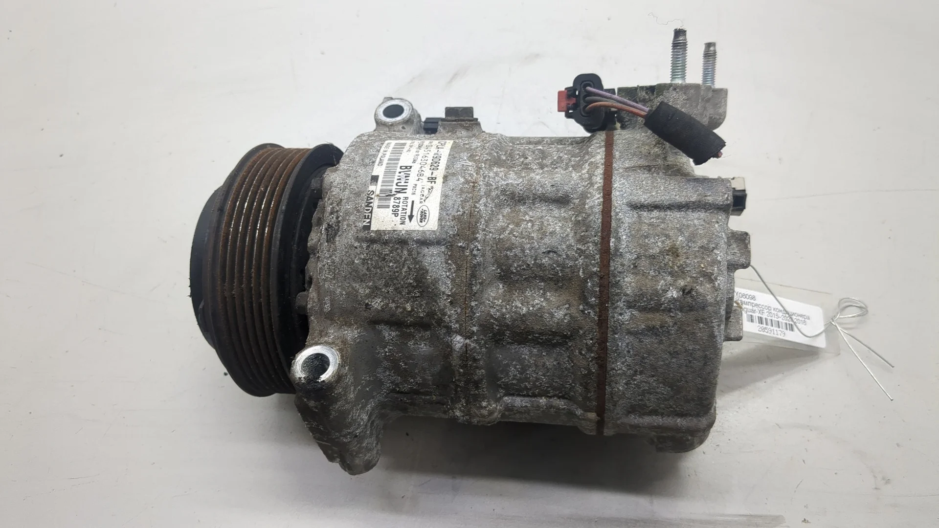 Компрессор кондиционера Jaguar XF 2015–2020 КПП автомат 4х4 (АКПП) 204DTD Дизель 2 л Турбо