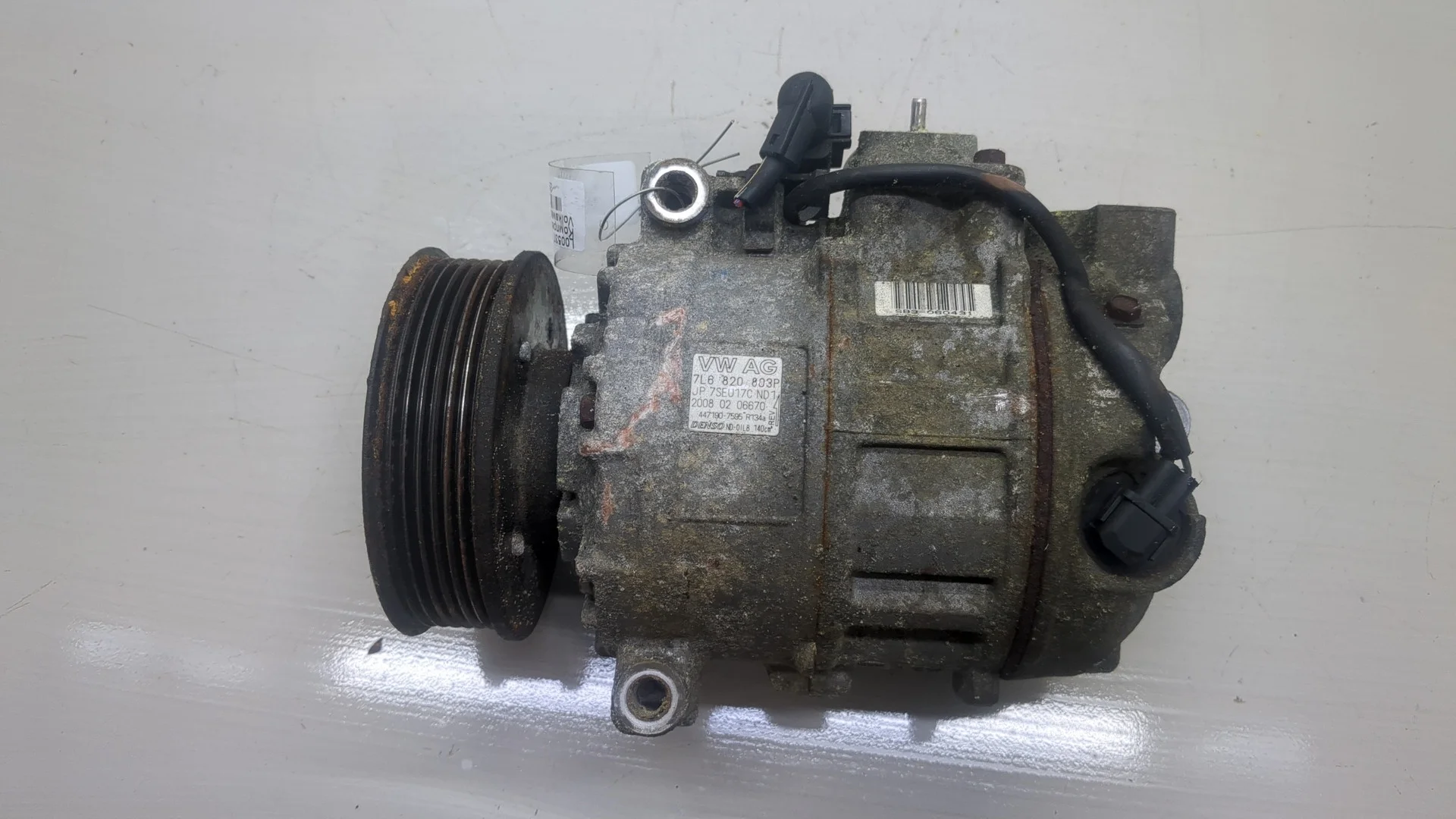 Компрессор кондиционера Volkswagen Touareg 2006-2010 КПП автомат 4х4 (АКПП) BHK Бензин 3.6 л FSI