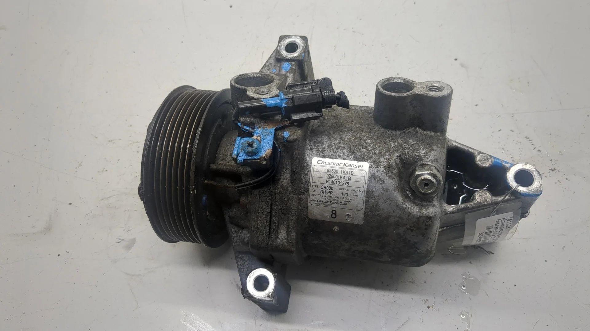 Компрессор кондиционера Nissan Juke 2010-2019 КПП 5-ст.мех.(МКПП) HR16DE Бензин 1.6 л Инжектор