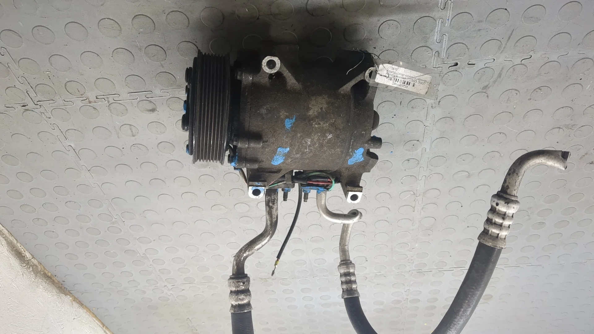 Компрессор кондиционера Honda Accord 7 2003-2007 КПП 5-ст.мех.(МКПП) K20A6 Бензин 2 л Инжектор