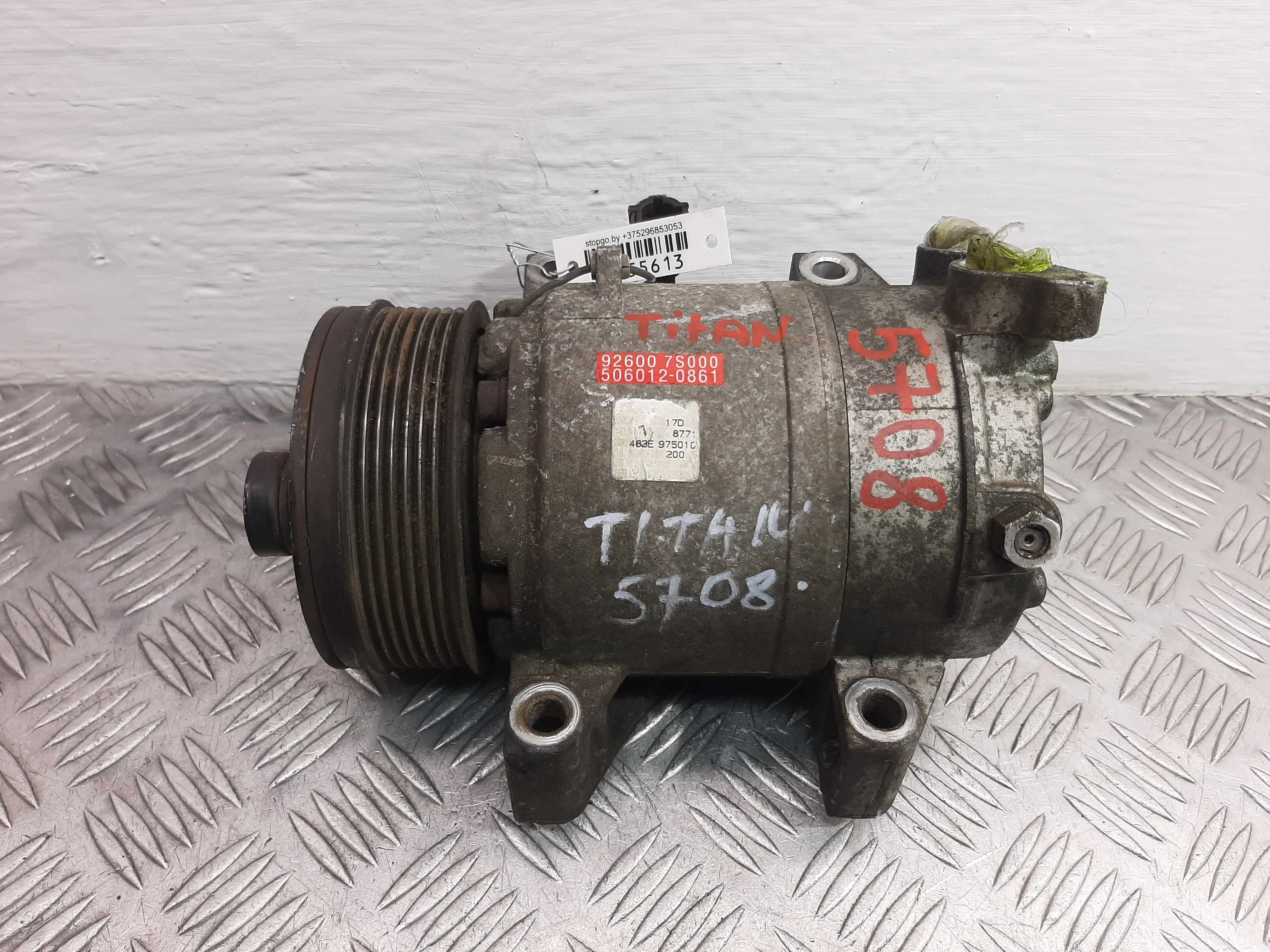 Компрессор кондиционера Nissan Titan I (A60) 2003 - 2006 бензин 5.6 Автомат