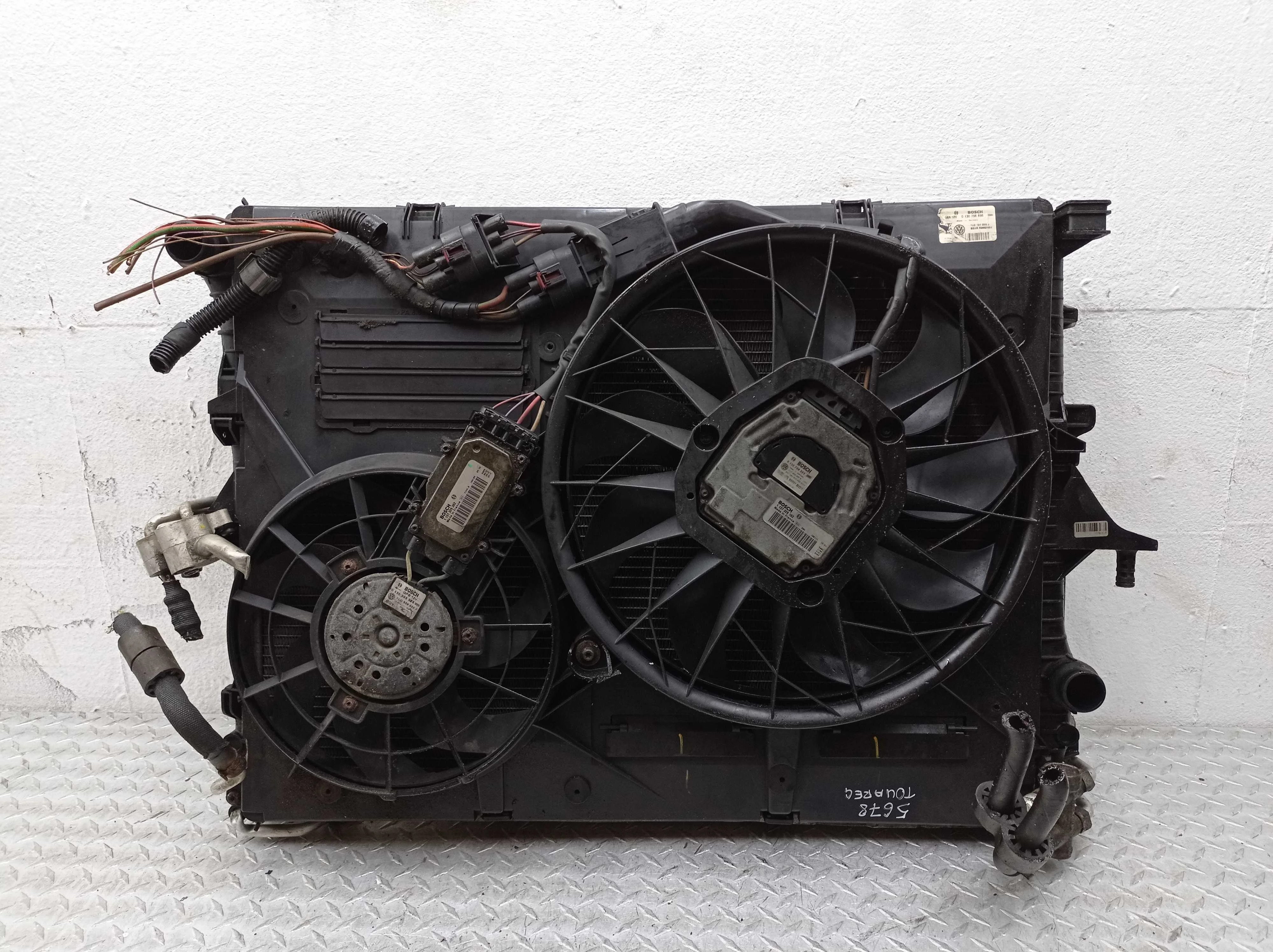 Кассета радиаторов Volkswagen Touareg I  Рестайлинг (7L) 2007 - 2010 дизель 3.0 Автомат