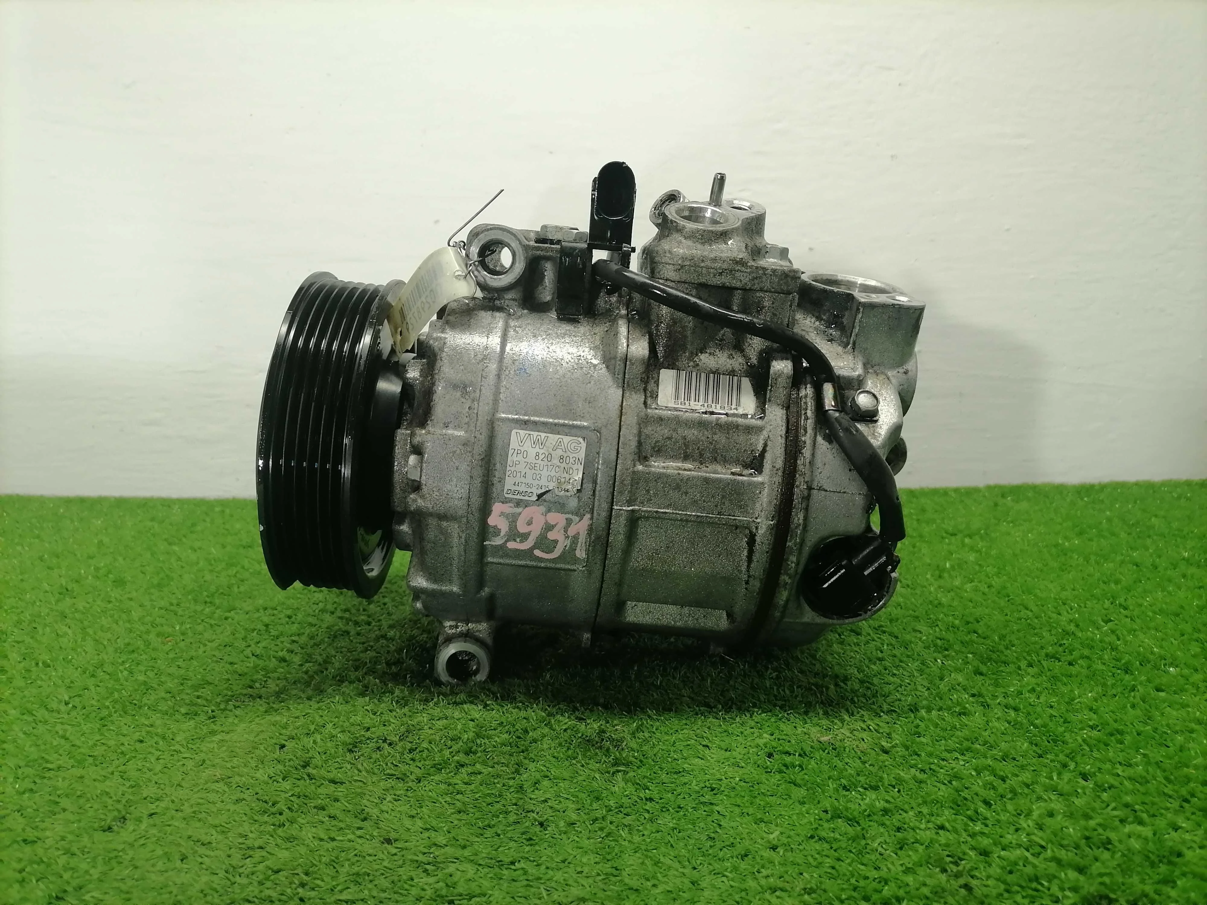 Компрессор кондиционера Volkswagen Touareg II (7P) 2010 - 2014 дизель 3.0 Автомат