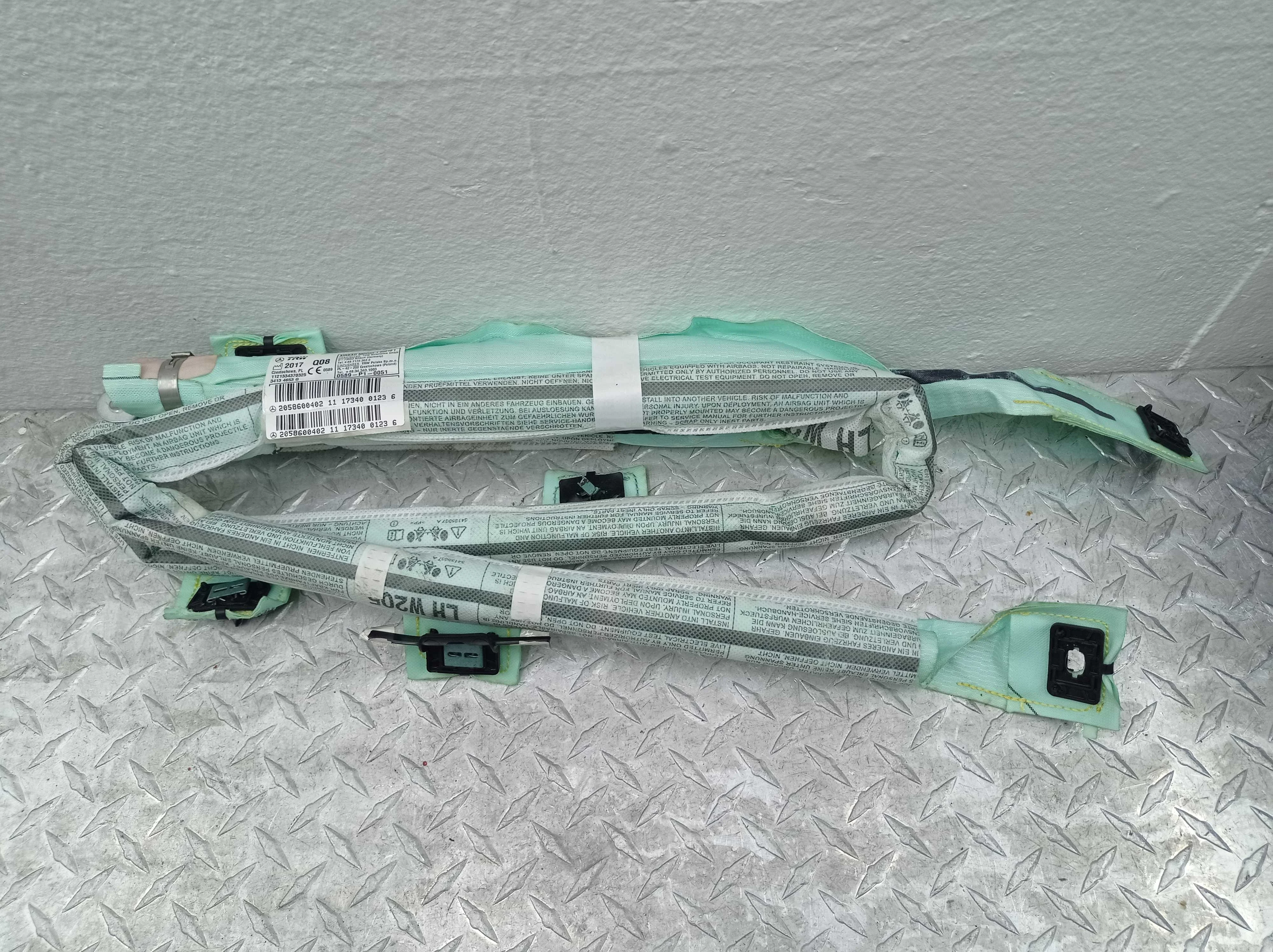 Подушка безопасности потолочная левая Mercedes C-Klasse (W205) 2014 - 2018 дизель 2.2 Автомат