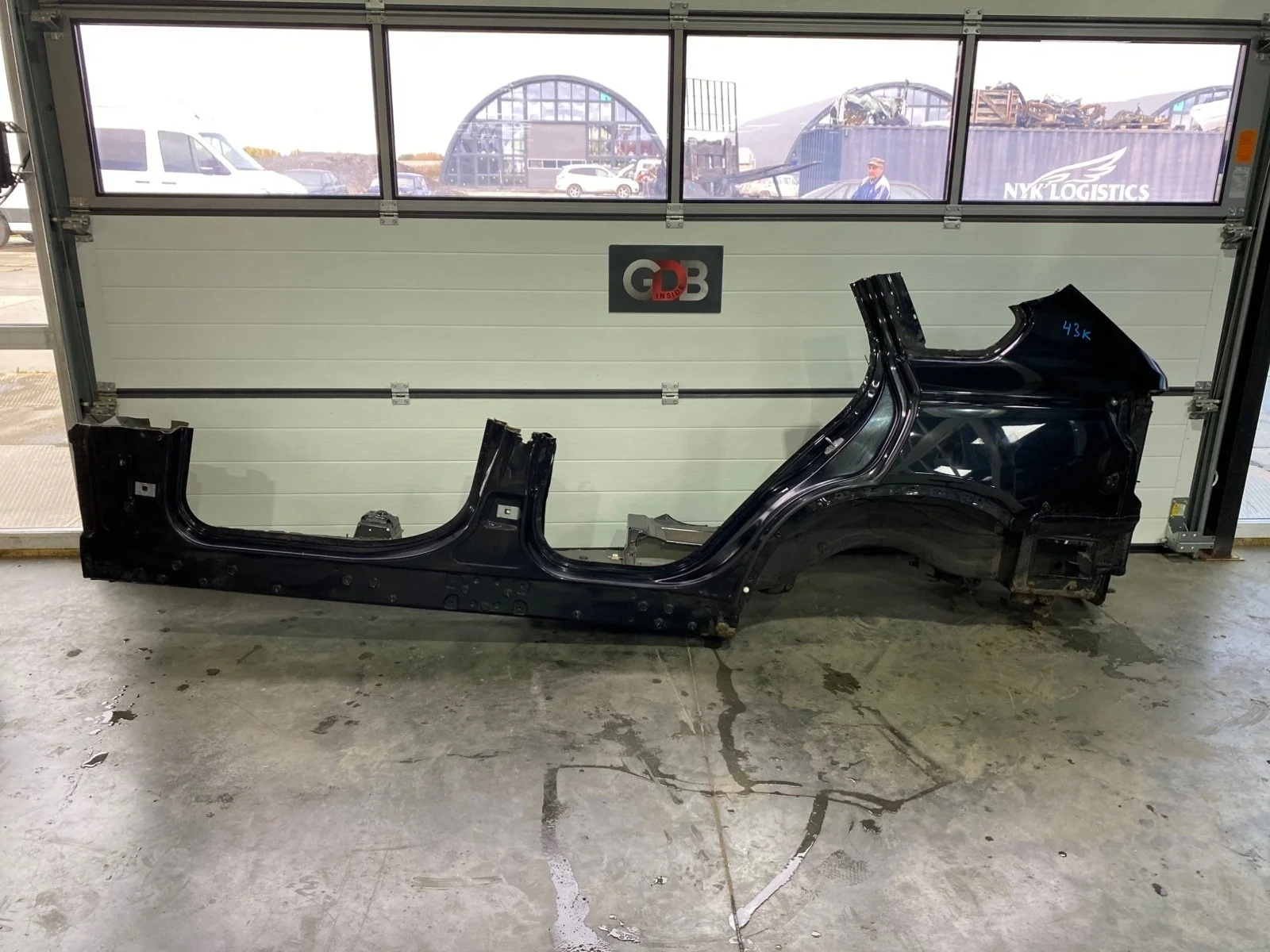 Крыло заднее с порогом BMW X5 16.05.2014 41217352049 F15 N55B30A, заднее левое