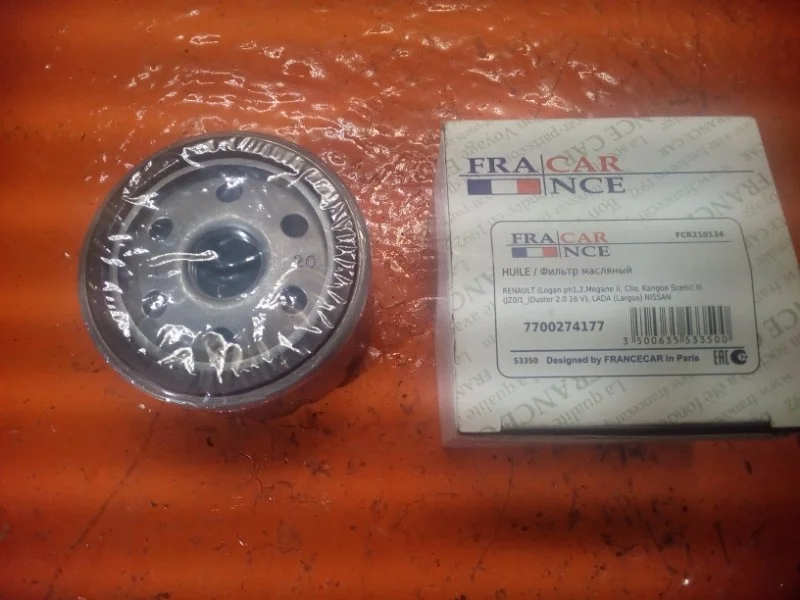 Фильтр масляный RENAULT FLUENCE 2009-2017 7700274177