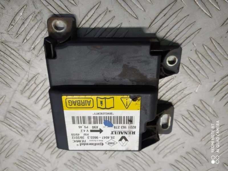Блок управления AIR BAG RENAULT LOGAN 2010-2014 8201163278 LS0G K7J