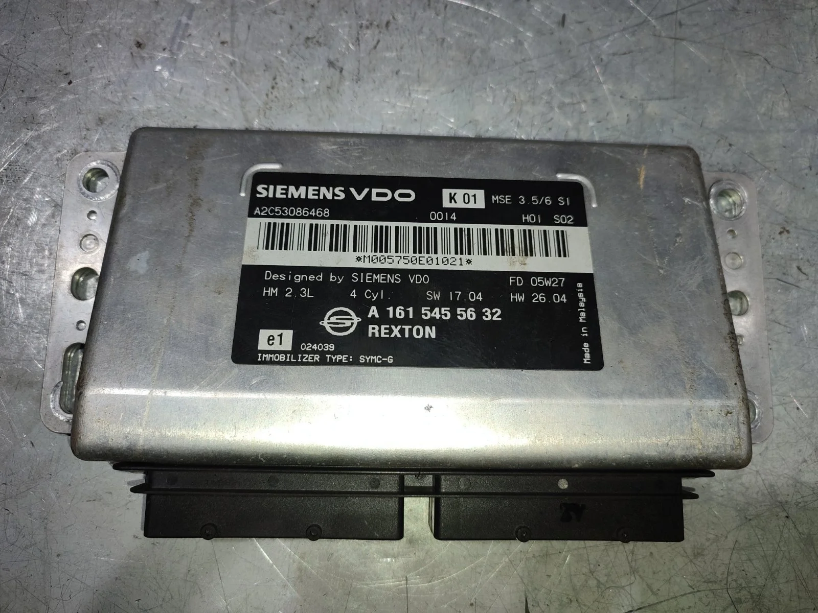 Блок управления двигателем SsangYong Rexton 2005 Y200