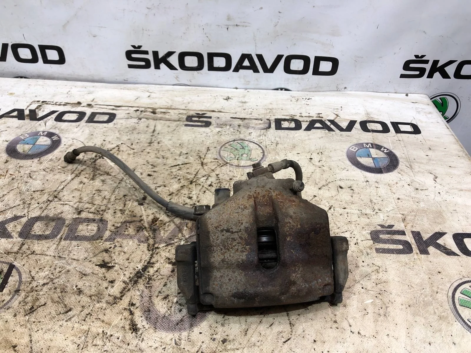 Суппорт тормозной Volkswagen Passat 2012 1K0615123E B7 1.8 CDAB, передний левый