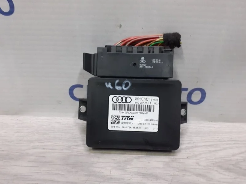 Блок управления стояночным тормозом Audi A7 2011 4H0907801E C7 3.0 CGW