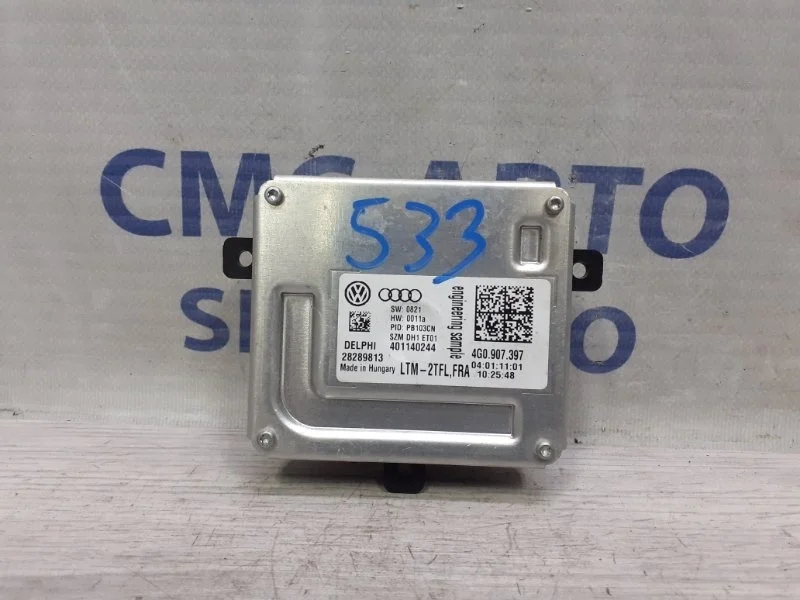 Блок управления фарой Audi A7 2011 4G0907397 C7 3.0 CGW