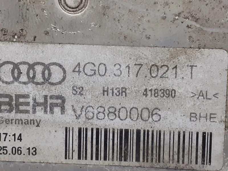 Радиатор масляный Audi A6 Allroad 2014 4G0317021T C7 3.0 CGW