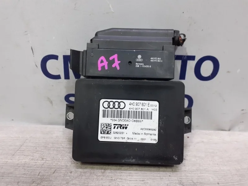 Блок управления стояночным тормозом Audi A7 4H0907801E 4G 3.0 CGW