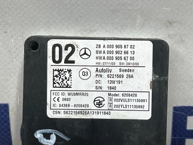 Радар Mercedes-Benz E-Class A0009058702 C207 274.920, задний