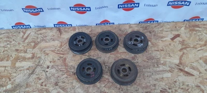 Шкив коленвала Nissan X Trail 2002-2007 123036N200 Т30 QR 20, передний