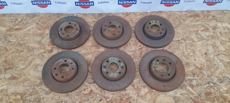Диск тормозной Nissan Micra 2002-2010 40206AX600 K12 CR14, передний