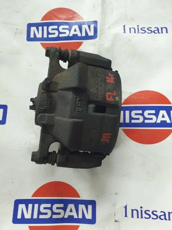 Суппорт тормозной Nissan Qashqai 2014 410114EA0A J11 MR20DD, передний левый