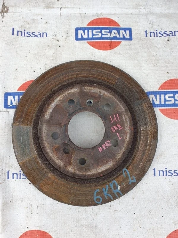 Диск тормозной Nissan Qashqai 2014 432064EA0A J11 HRA2, задний левый