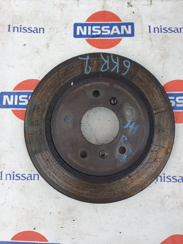 Диск тормозной Nissan Qashqai 2014 432064EA0A J11 HRA2, задний правый