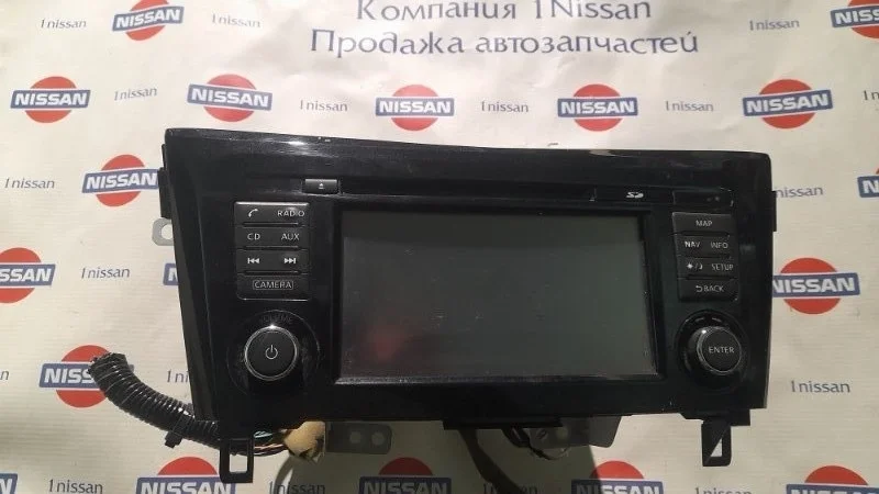Магнитола Nissan Qashqai 2015 259154EM1A J11 K9K, передняя