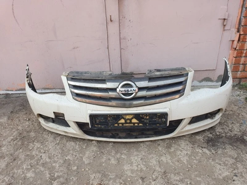 Бампер Nissan Almera 2014 620224AA0H G15 K4M, передний