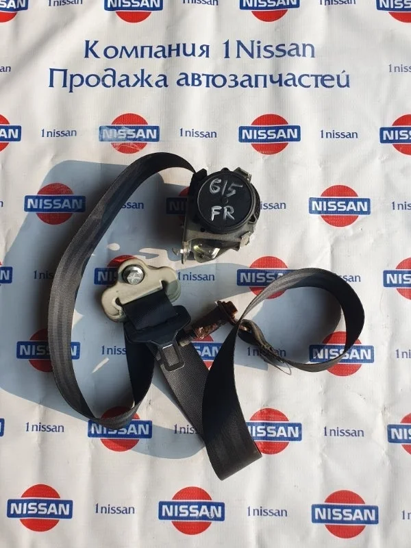 Ремень безопасности Nissan Almera 2014 868444AA0C G15 K4M, передний правый