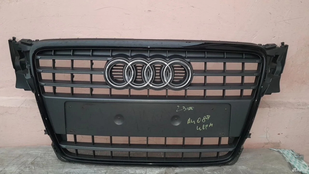 Решетка бампера левая ауди а4 1995-2000