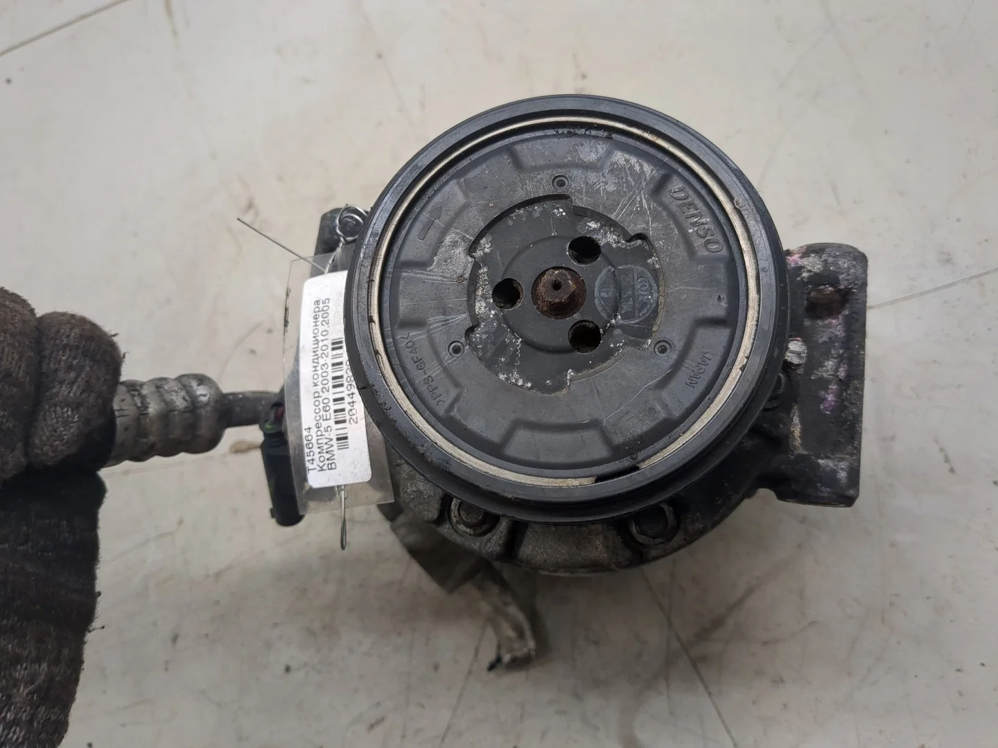 Компрессор кондиционера BMW 5 E60 2003-2010 КПП автомат (АКПП) 306D2 Дизель 3 л TDI