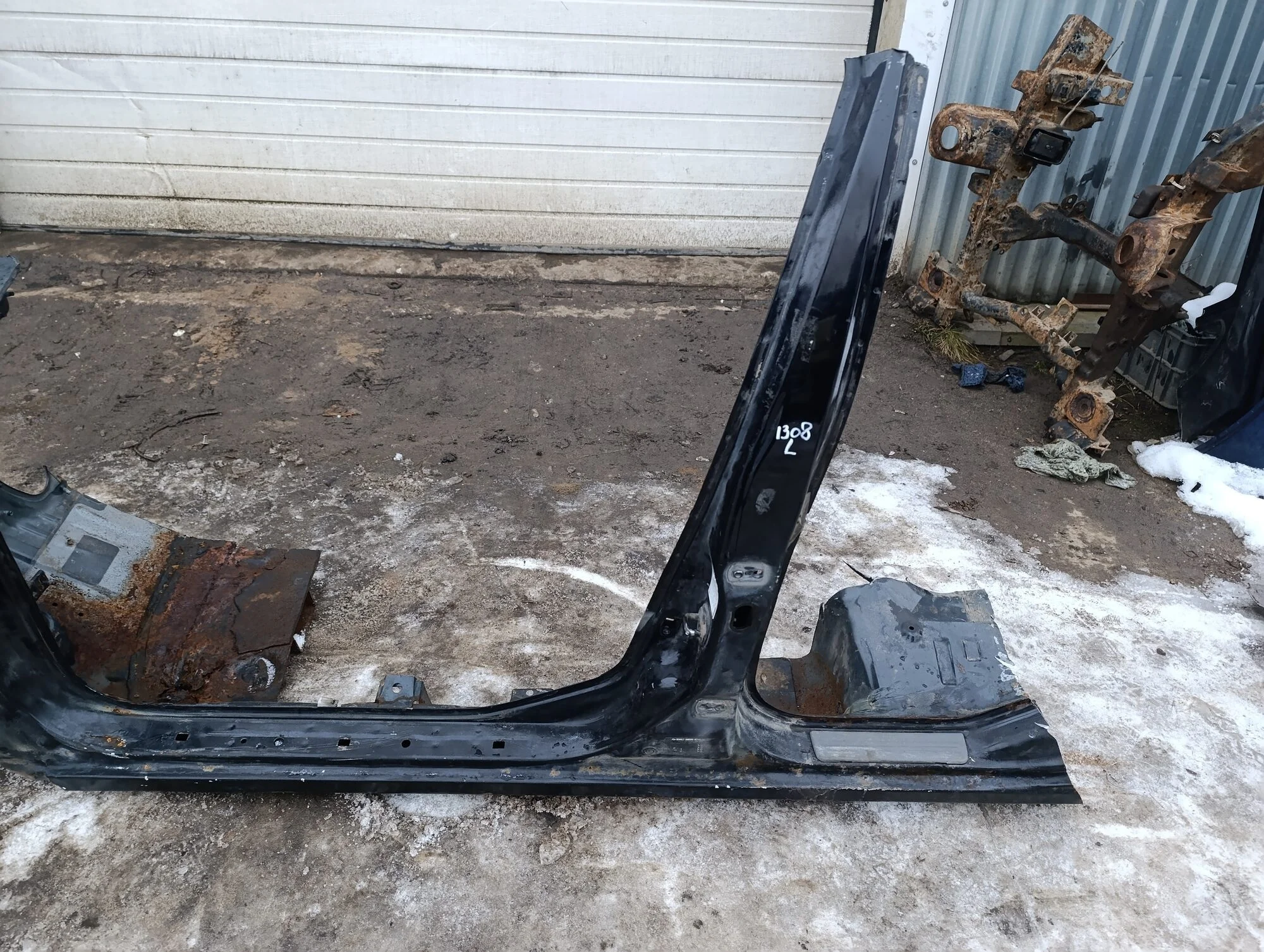 Порог со стойкой левый Almera Classic (B10) 2006-2013