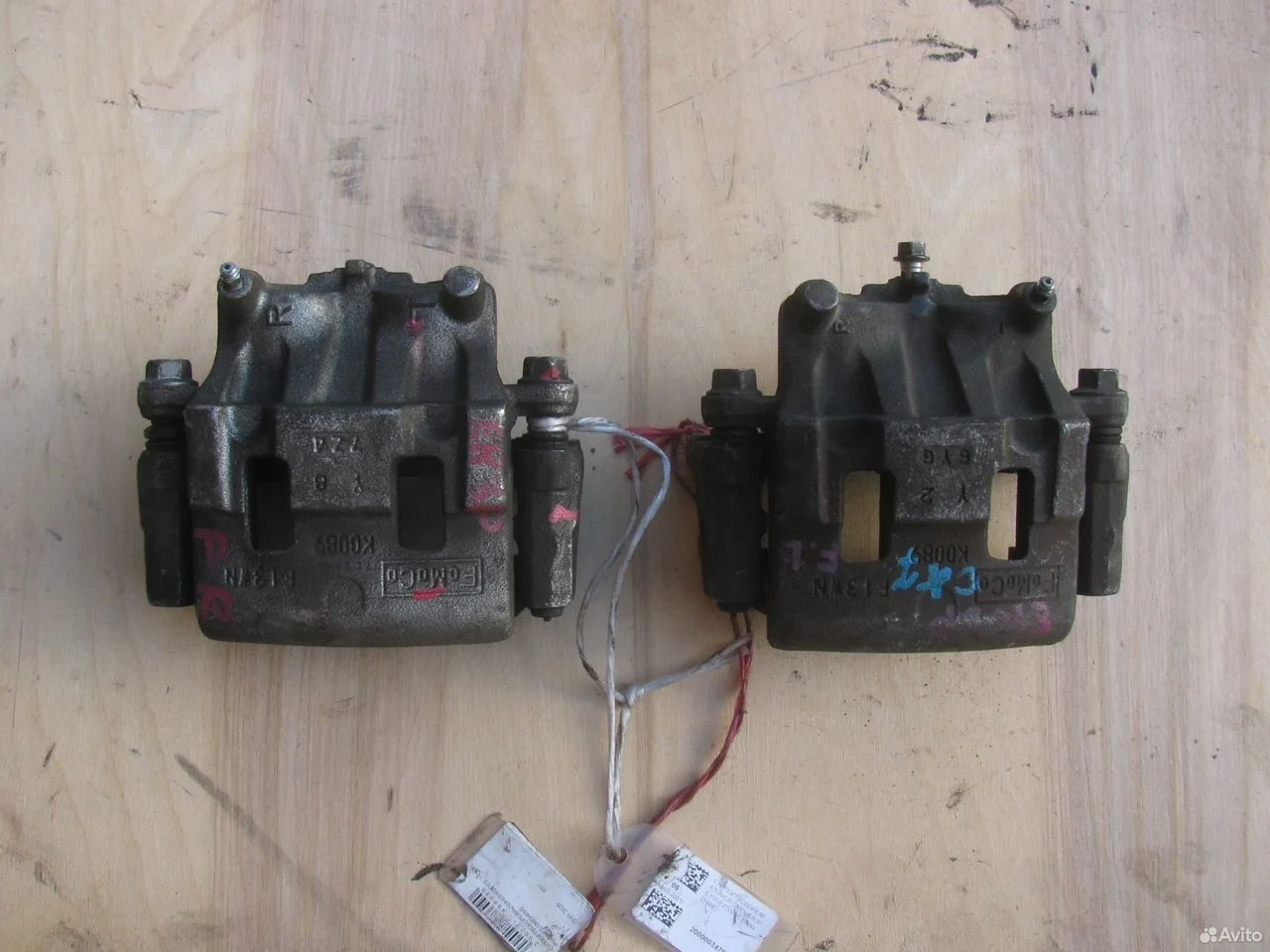 Передний суппорт mazda cx-7 2 поршня