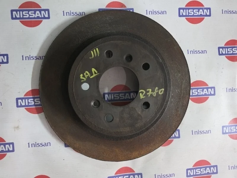 Диск тормозной Nissan Qashqai 2015 432064EA0A J11 HRA2, задний
