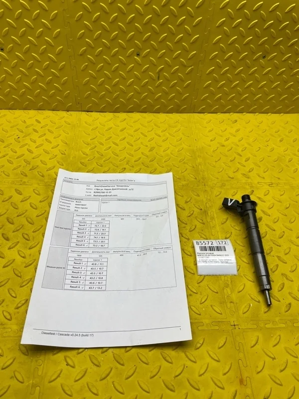 Форсунка топливная BMW X3 2020 13538571565 G01 B57D30A 58406217