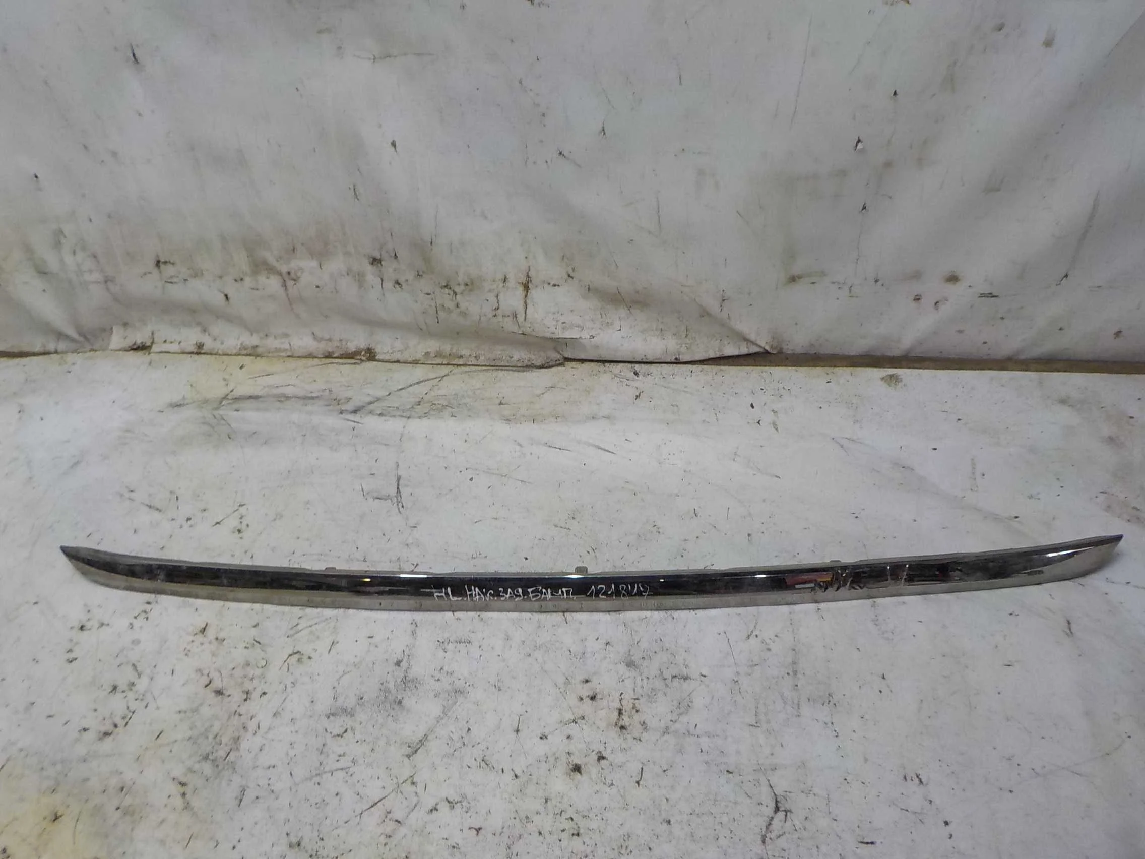 накладка на бампер Toyota Highlander II рестайлинг (2010—2013) Зад