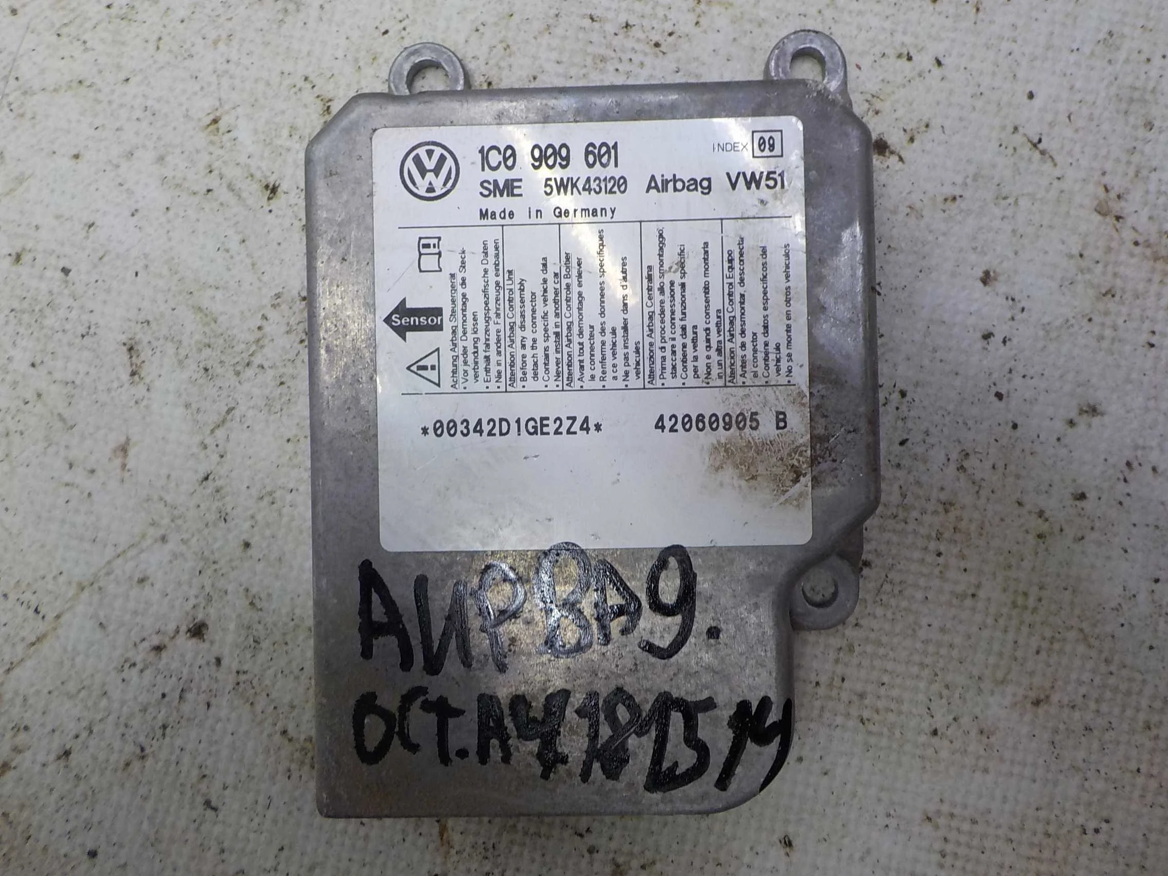 блок air bag Skoda Octavia I рестайлинг (2000—2011)