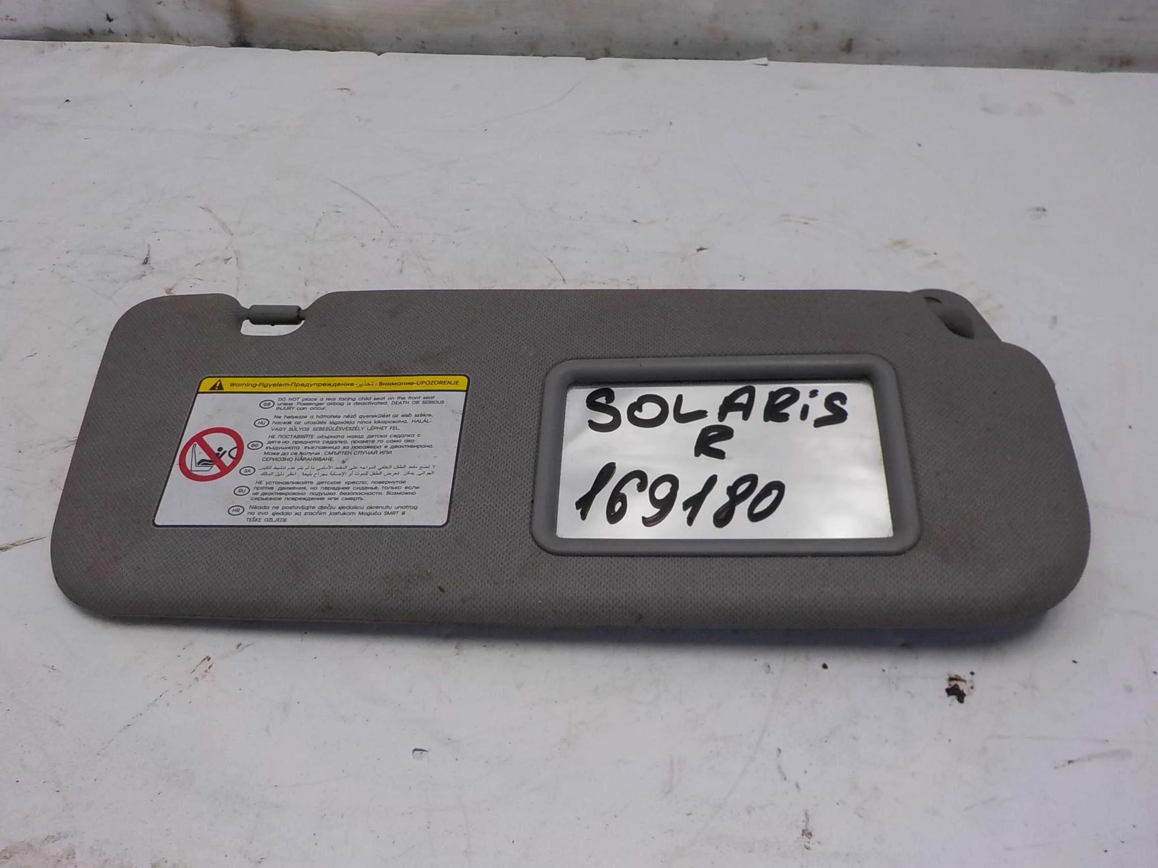 козырек Kia Rio III (2011—2015)  Право