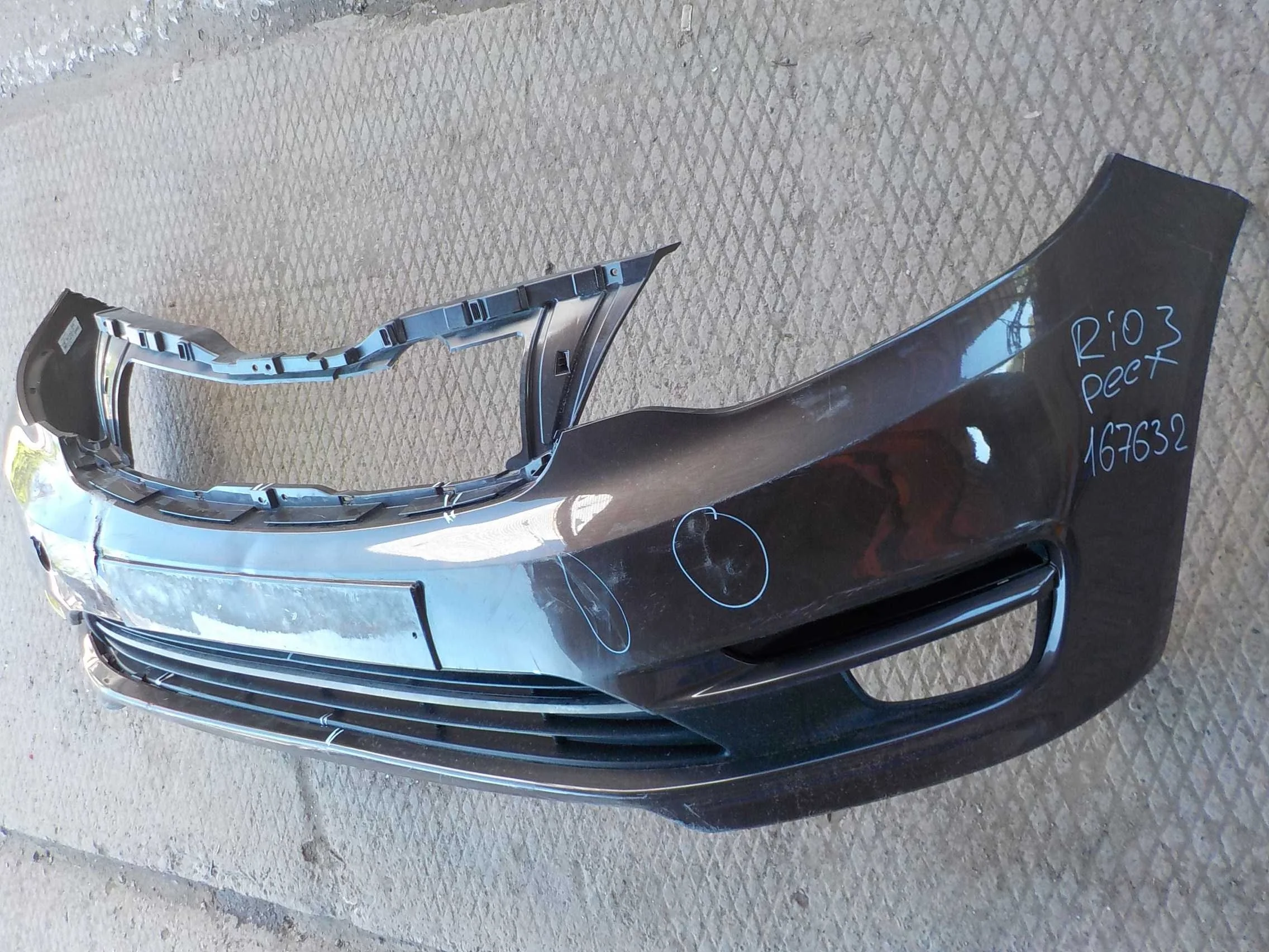 Бампер Kia Rio III рестайлинг (2015—2017) Перед