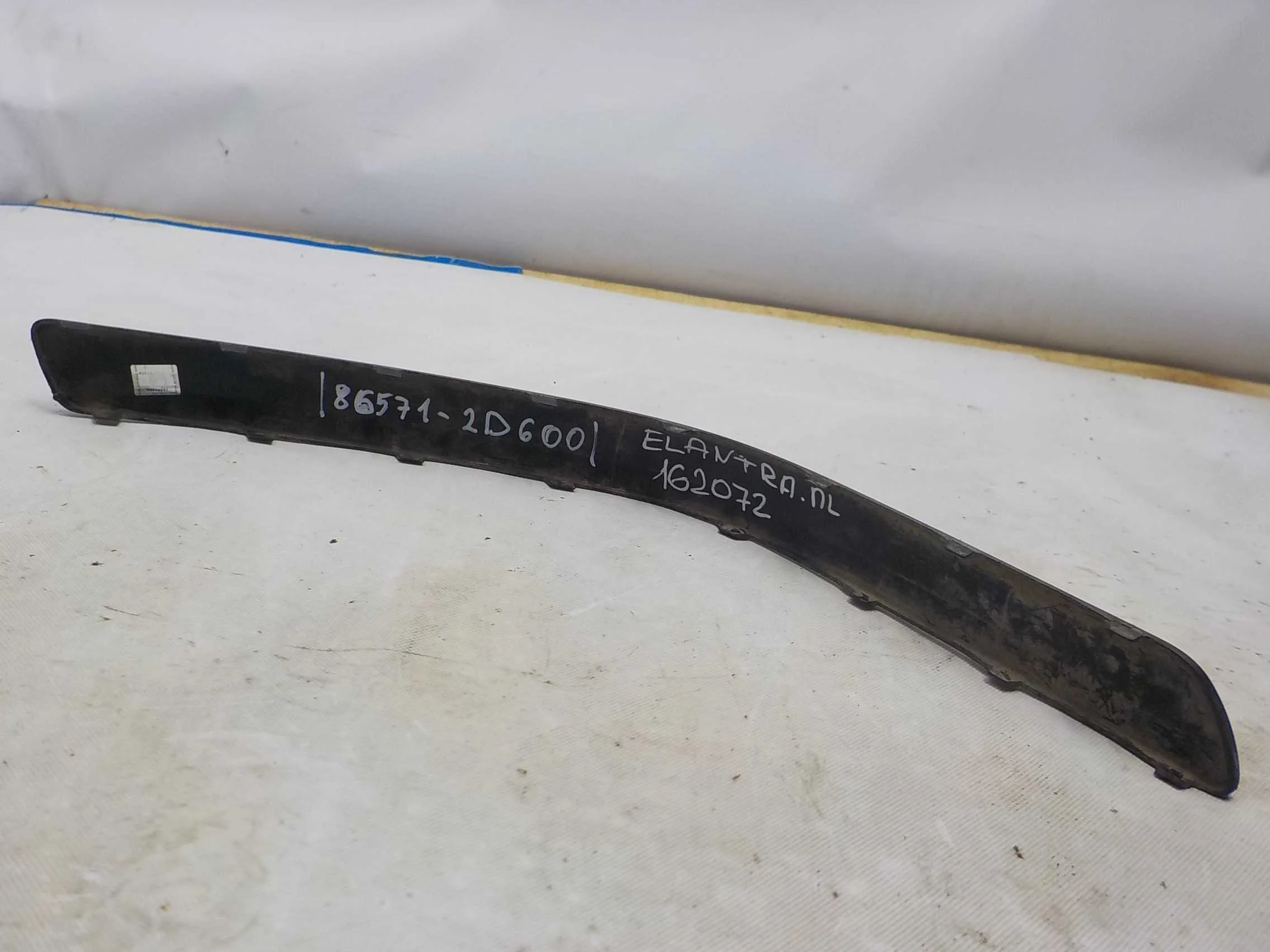 накладка на бампер Hyundai Elantra III рестайлинг (2003—2010) Перед Лево