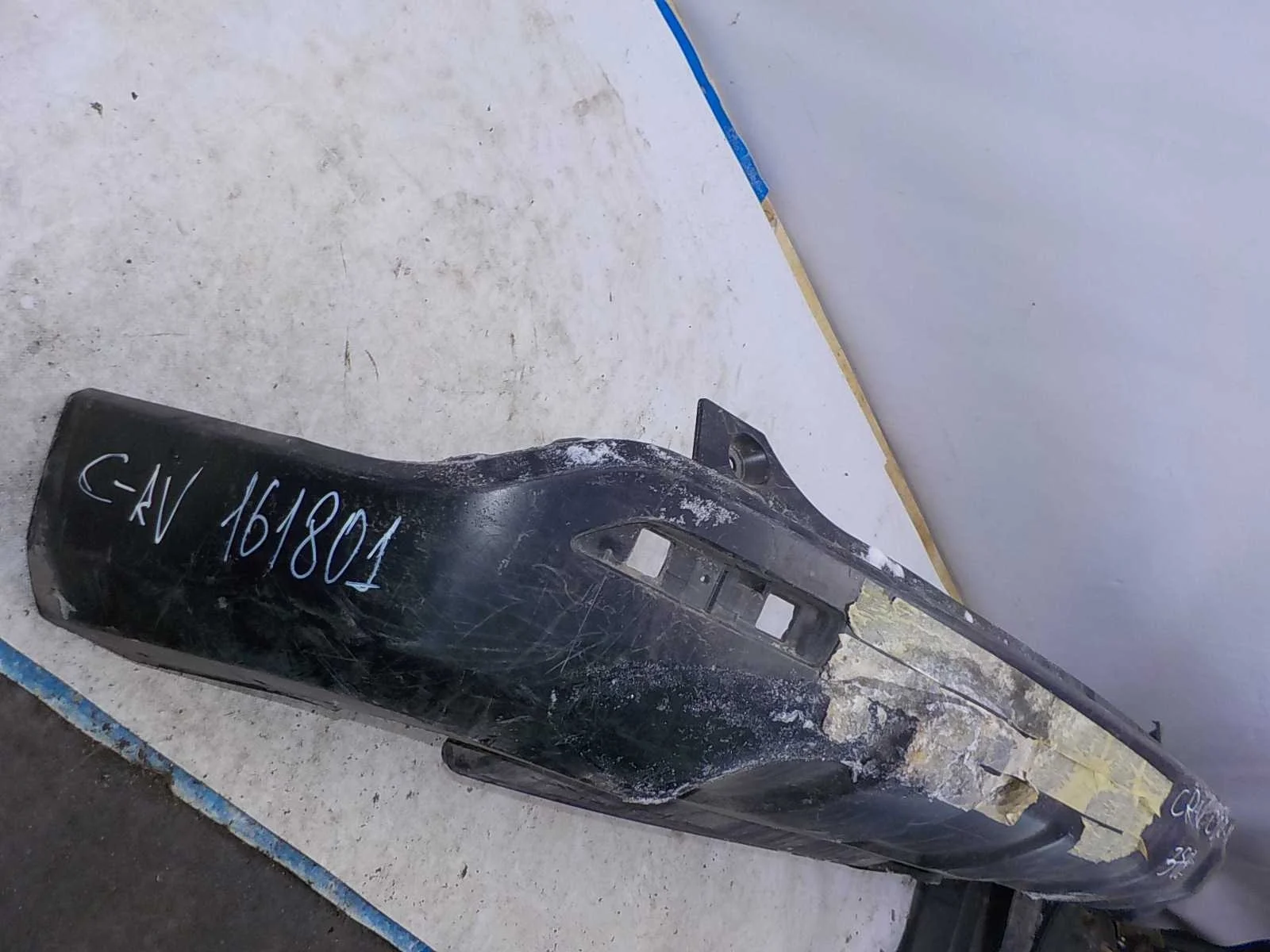 накладка на бампер Honda CR-V III рестайлинг (2009—2012) Зад