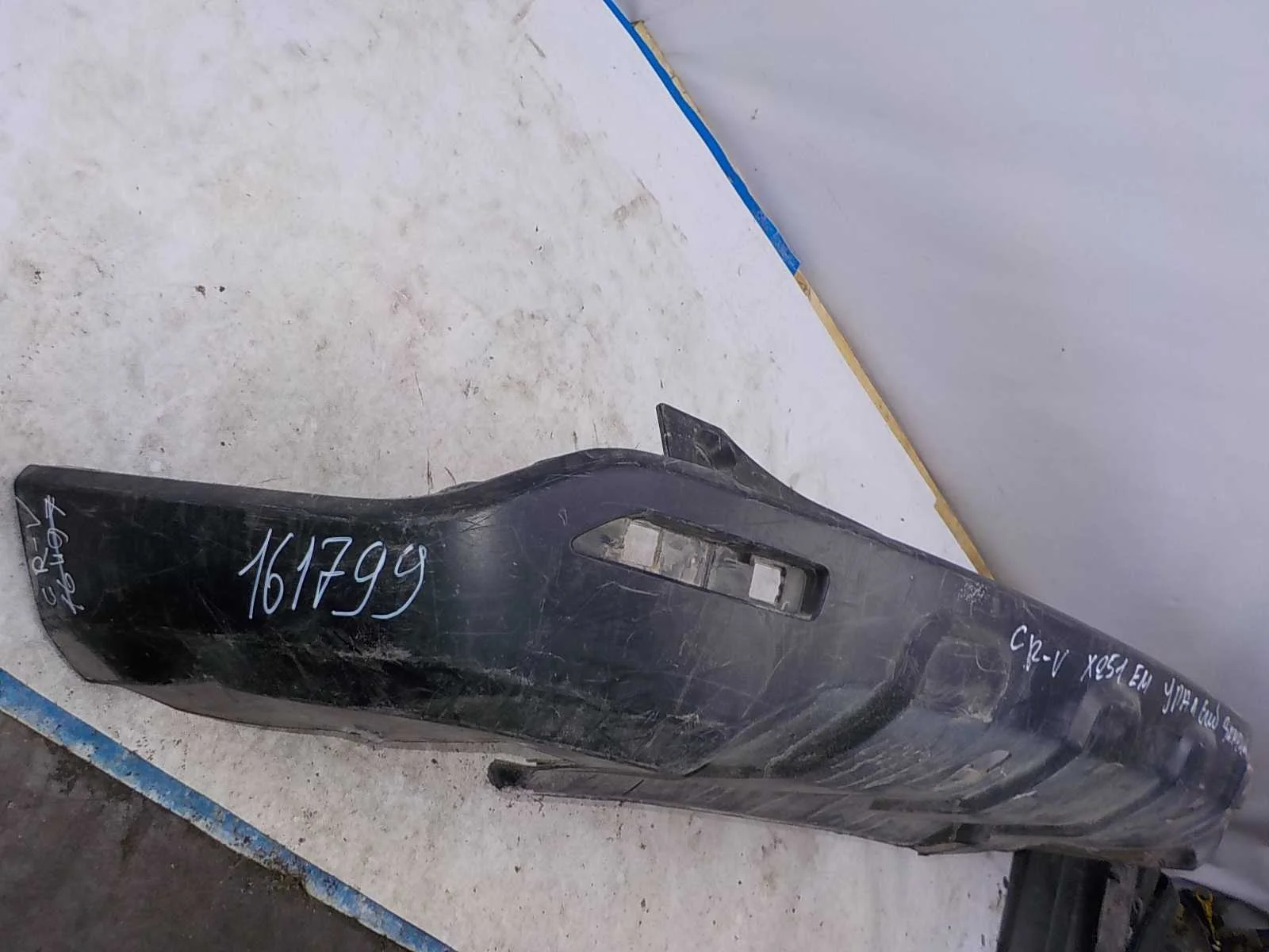 накладка на бампер Honda CR-V III рестайлинг (2009—2012) Зад