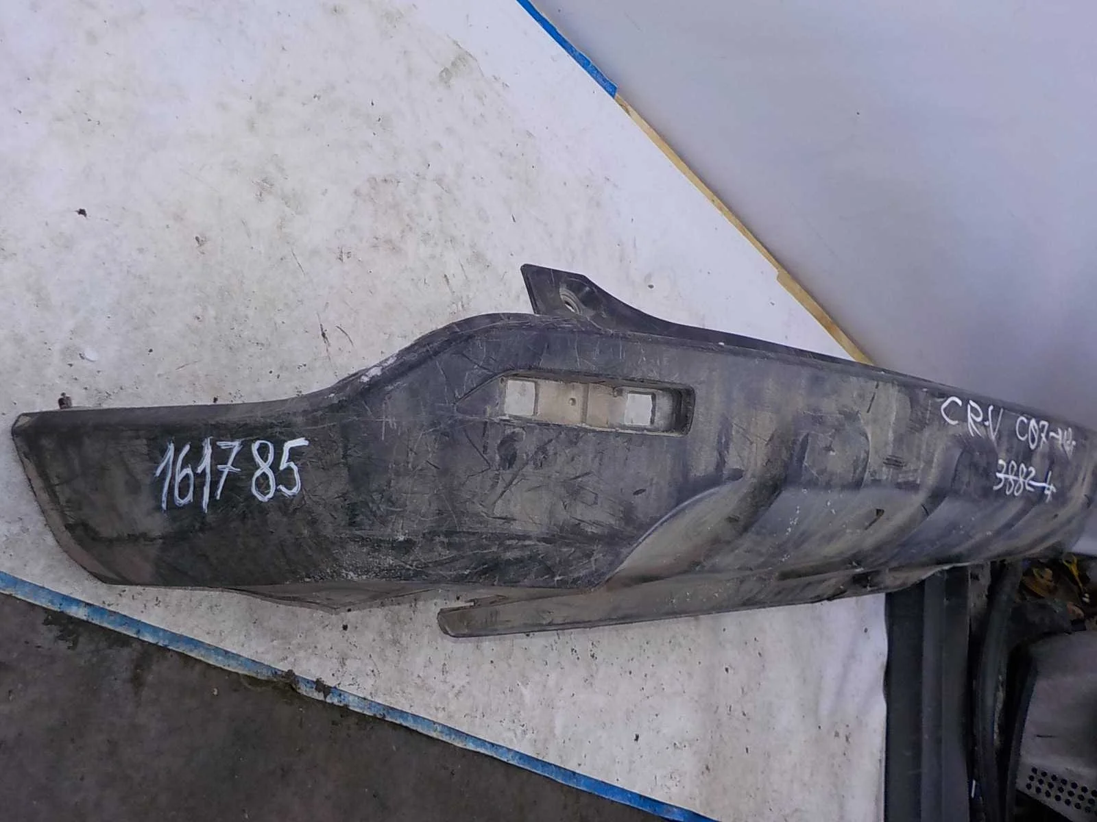 накладка на бампер Honda CR-V III рестайлинг (2009—2012) Зад